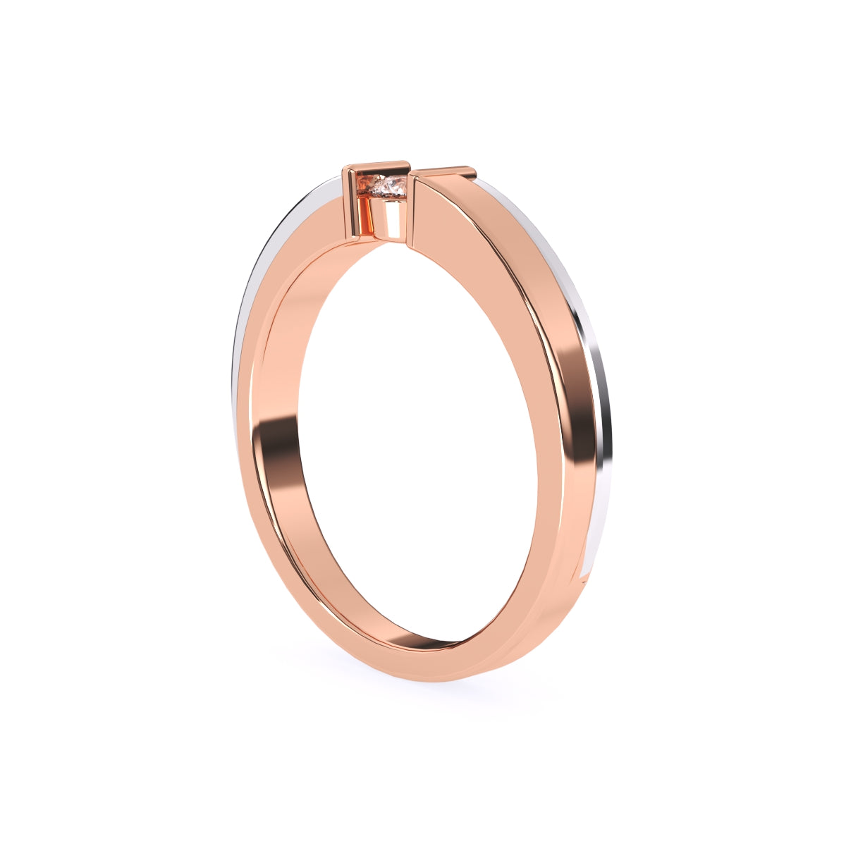 Forever One Round Diamond Tension Setting Ring